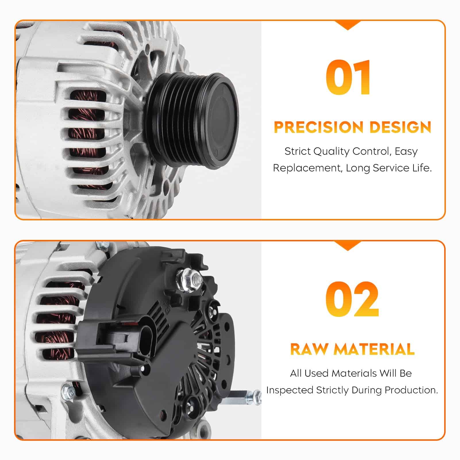 Alternador para Audi TT Quattro L4 1.8L 2000-2006, para VW - Imagen 5