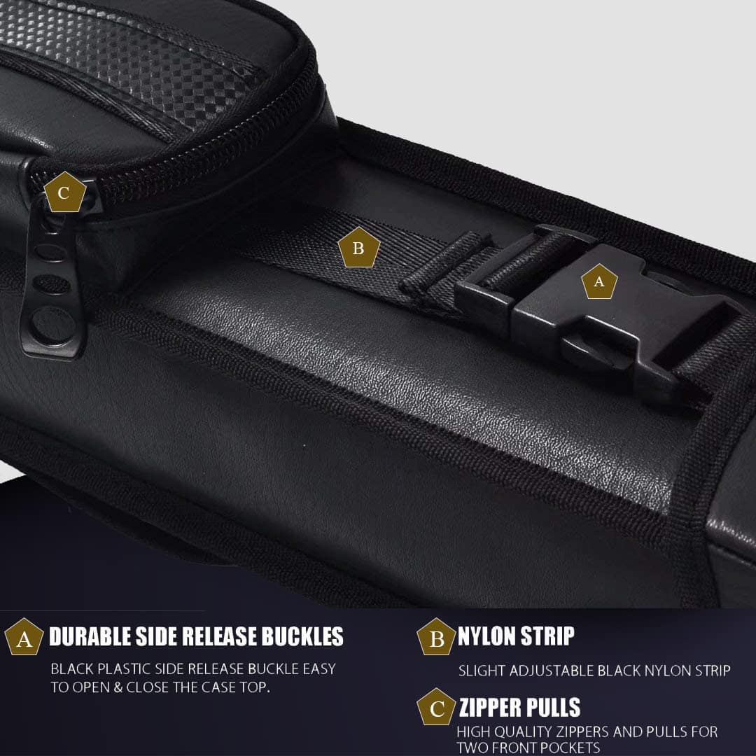 Estuche rígido para palos de billar Champion -Negro - Imagen 4
