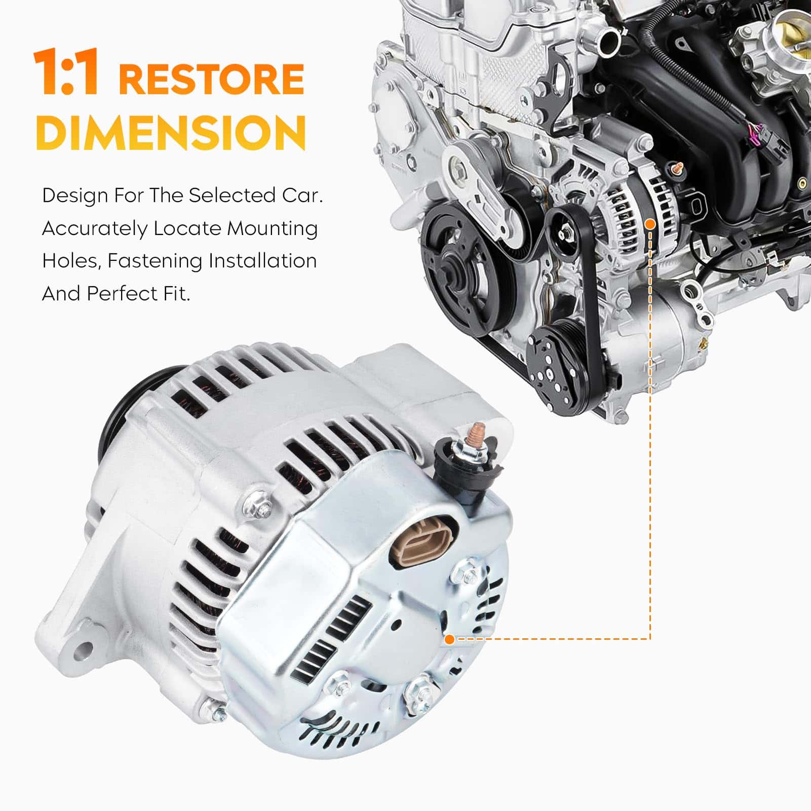 Alternador para Toyota 4Runner V6 3.4L 96-98, T-100 Pickup - Imagen 4