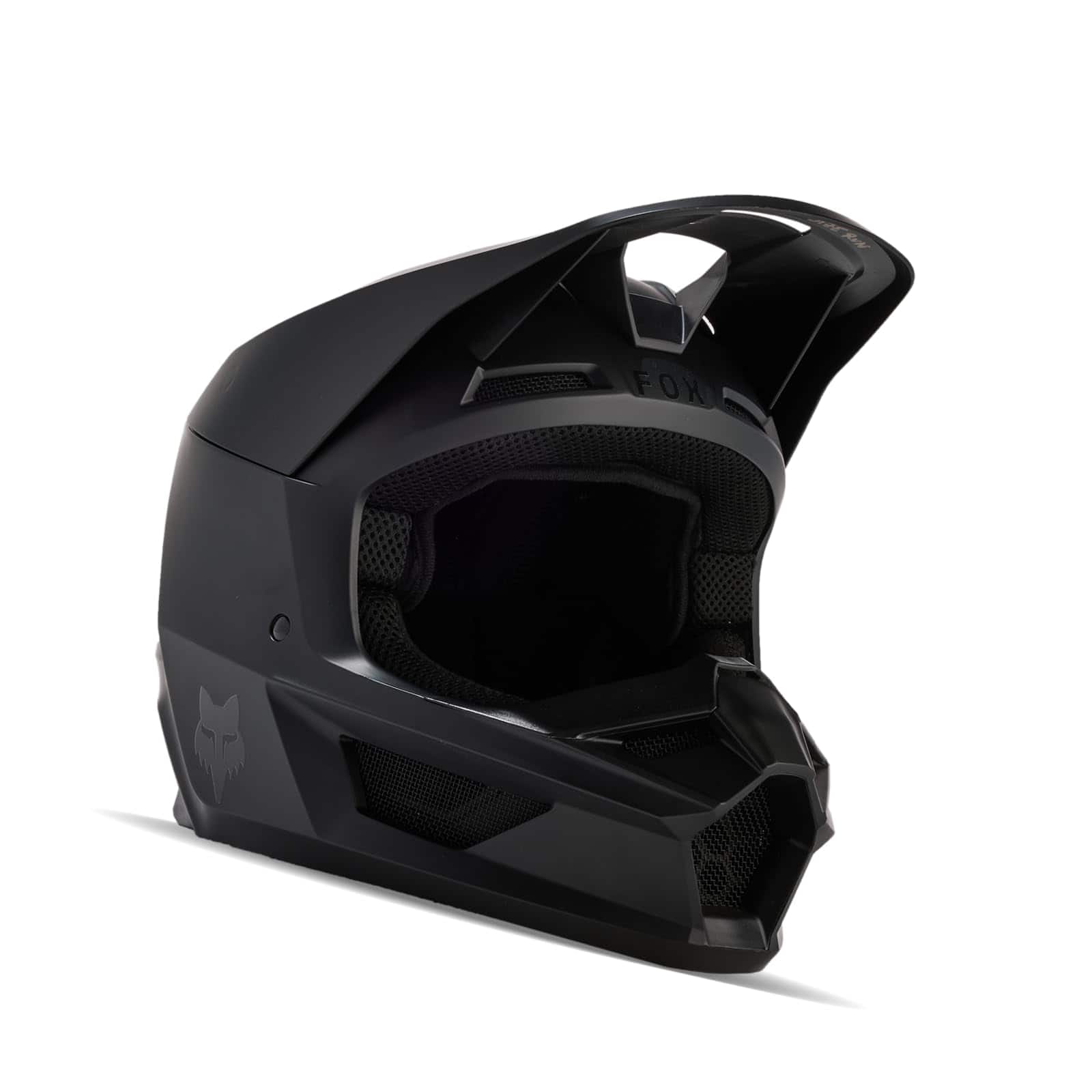 Casco de Motocross Fox Racing V CORE, Negro -Negro Mate