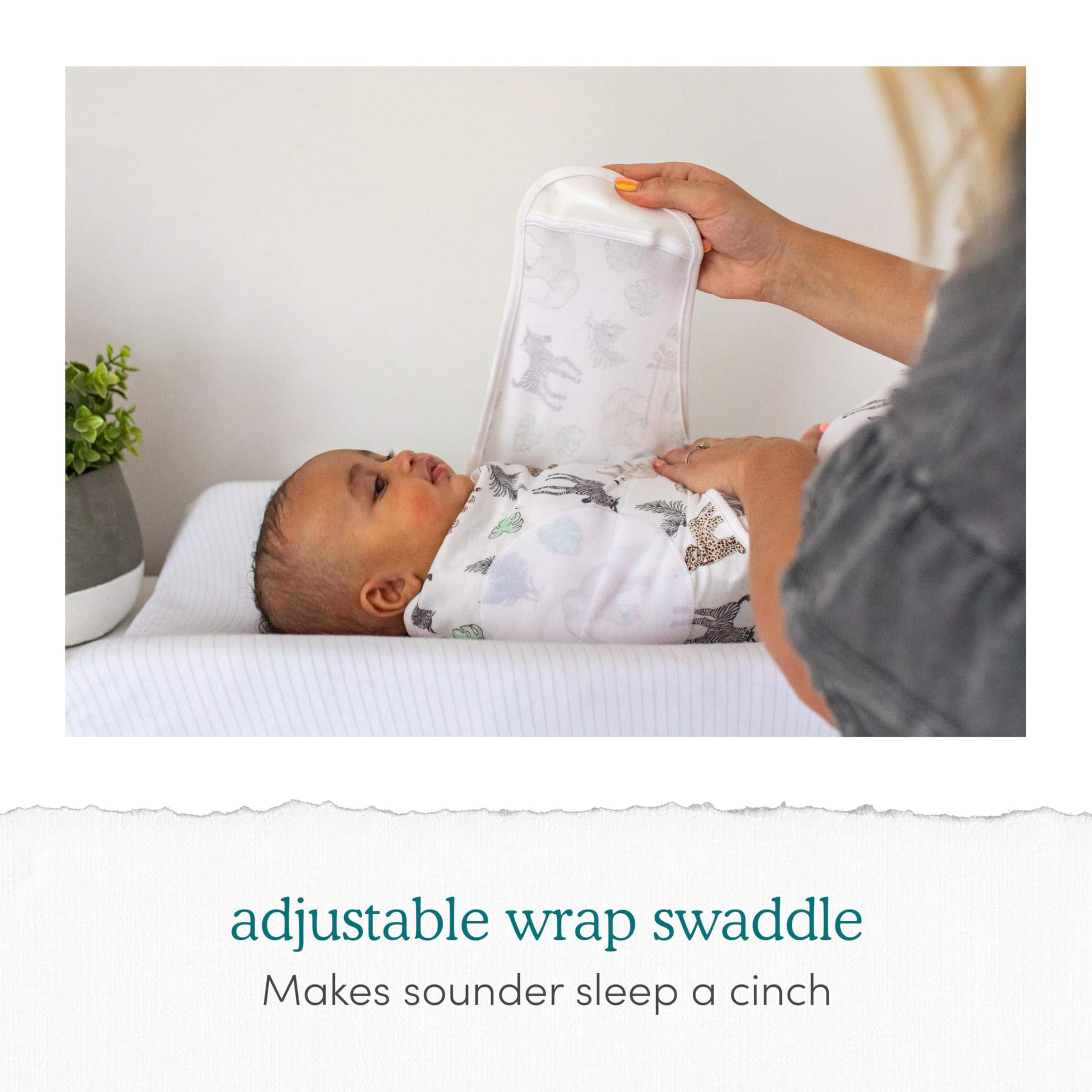 aden + anais Essentials Easy Swaddle Wrap Quick Change con - Imagen 4