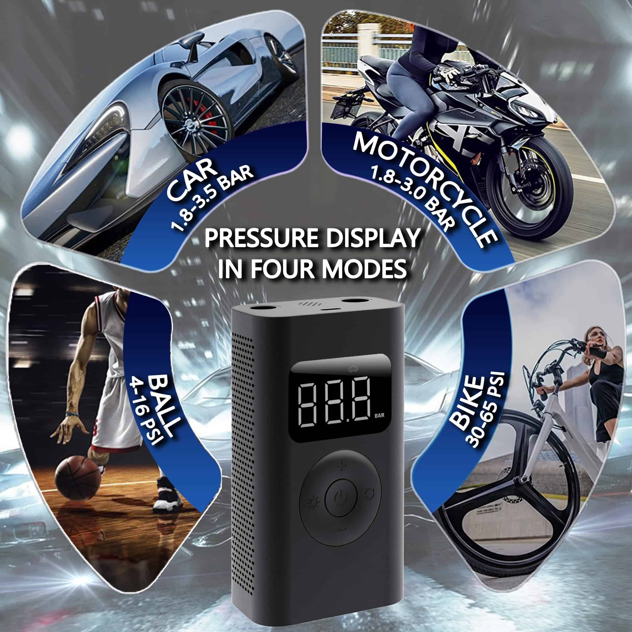 Inflador de neumáticos para automóvil, compresor de aire - Imagen 9