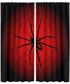 Cortinas de Araña para Ventana para Niños, Araña Grande