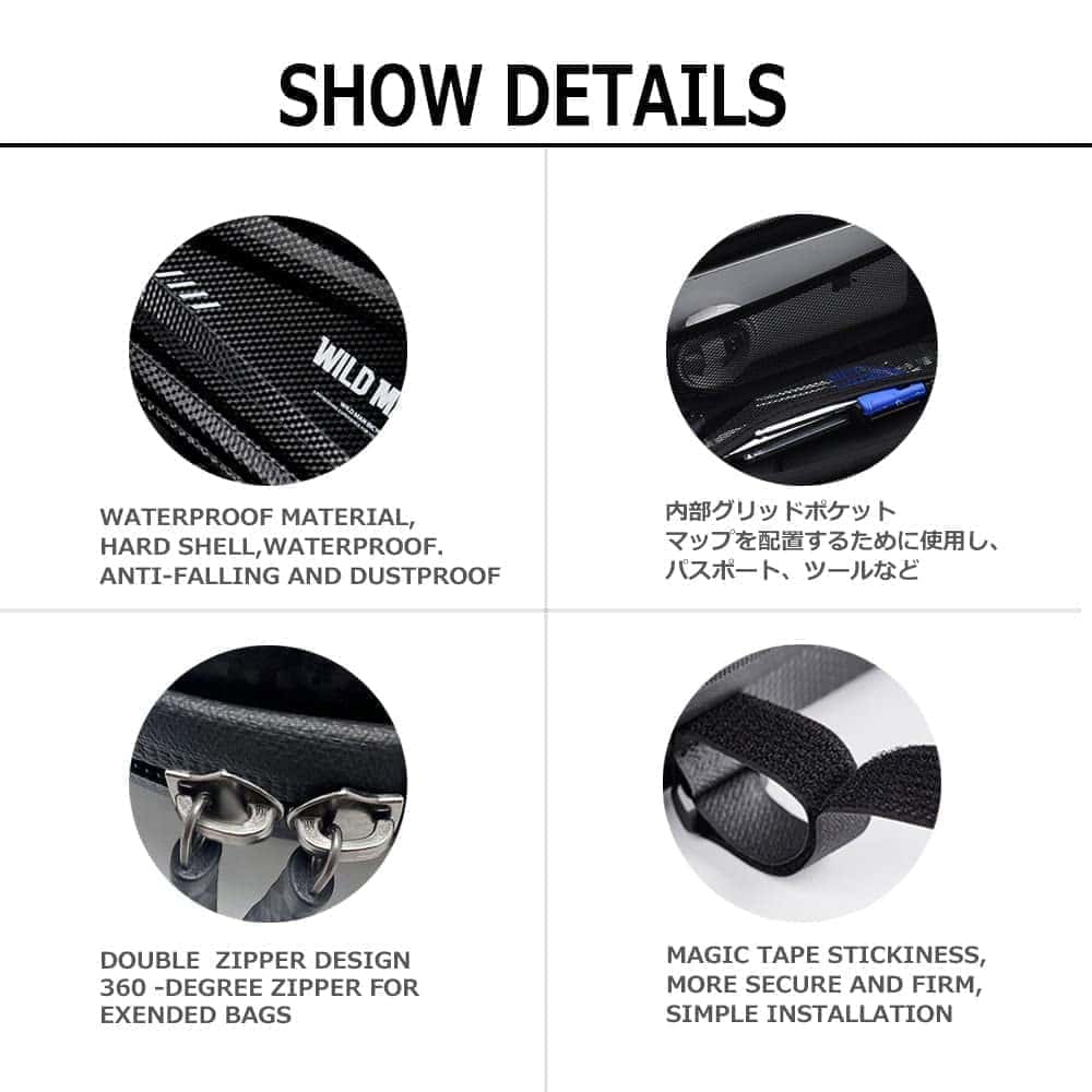 Bolsa lateral modificada impermeable de la motocicleta - Imagen 5