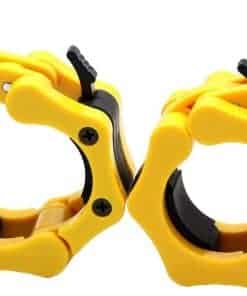 GW Tech Barbell Clamps 2 pulgadas, Collares de -Amarillo