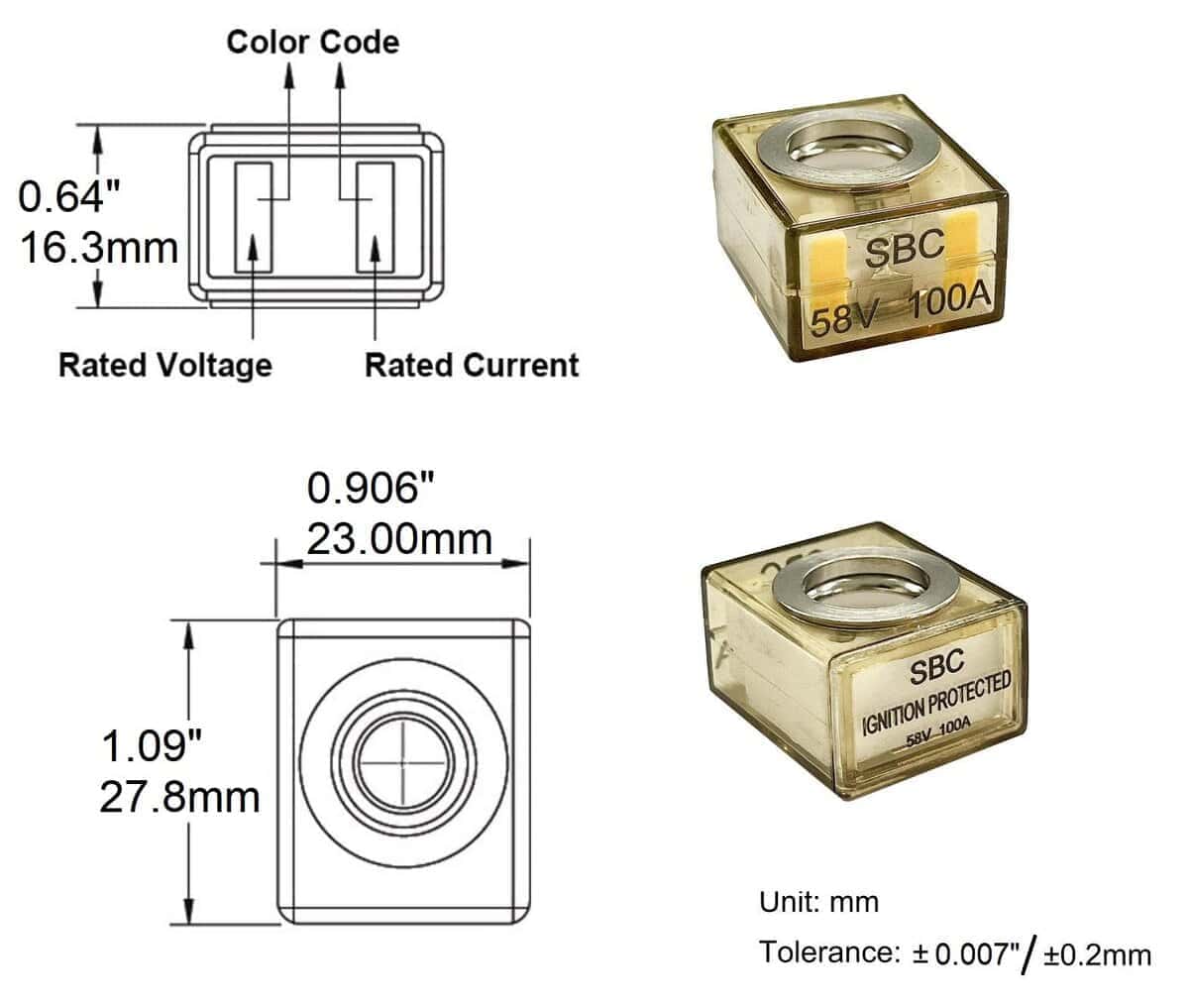 Bloque de fusibles de batería clasificado para marina - Imagen 4