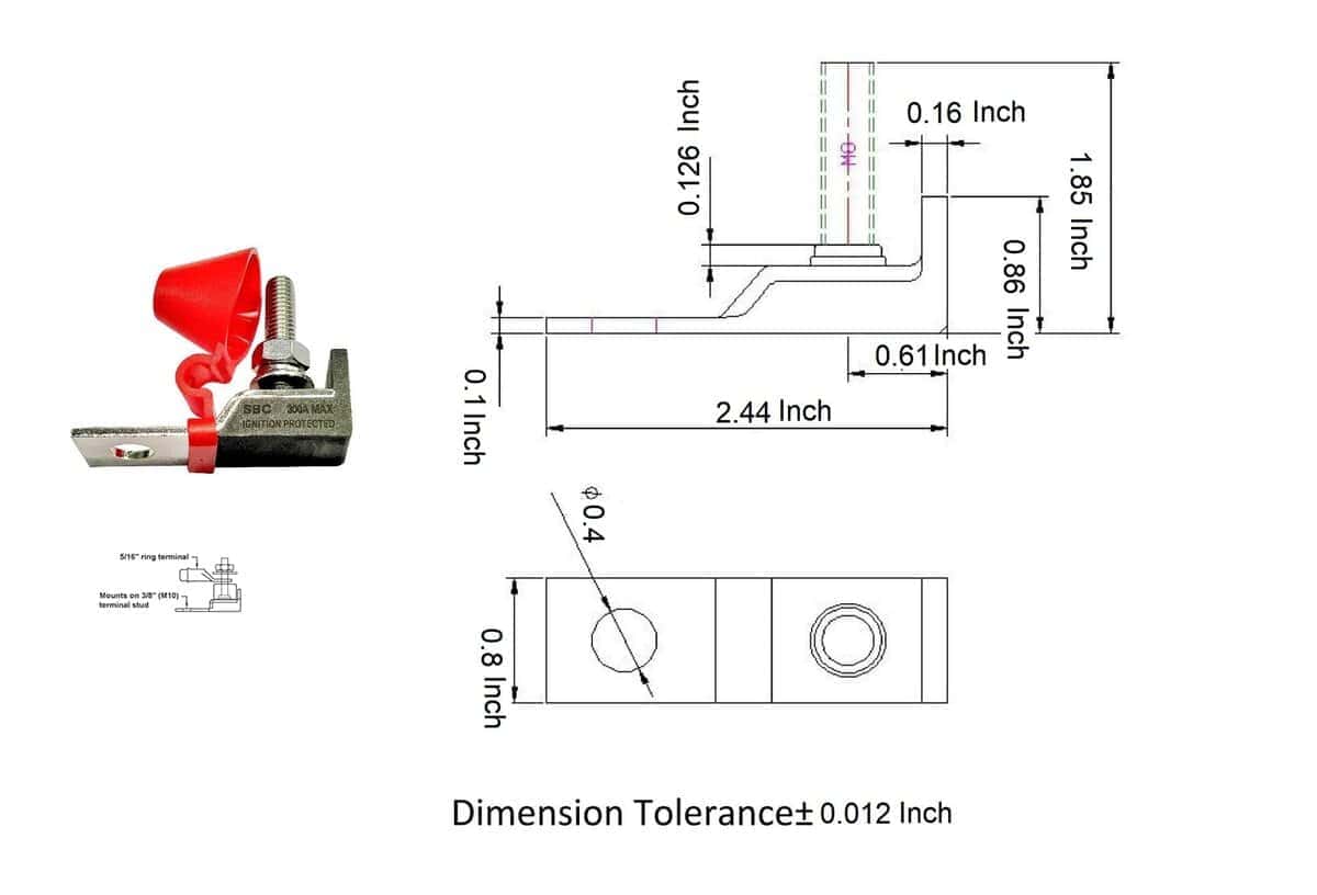 Bloque de fusibles de batería clasificado para marina - Imagen 3