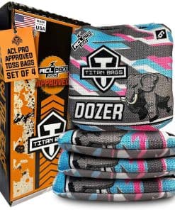 Titan Bags Dozer Cornhole Bags - 6" x 6" Bolsas de Maíz ACL