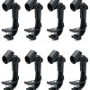 Soporte para micrófono de batería QWORK, 8 clips ajustables