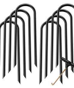 Anclas de Trampolín UROVIBOSCR 12'', Juego de 8 de Acero