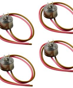 HQRP Juego de 4 Termostatos de Deshielo Bimetálicos de