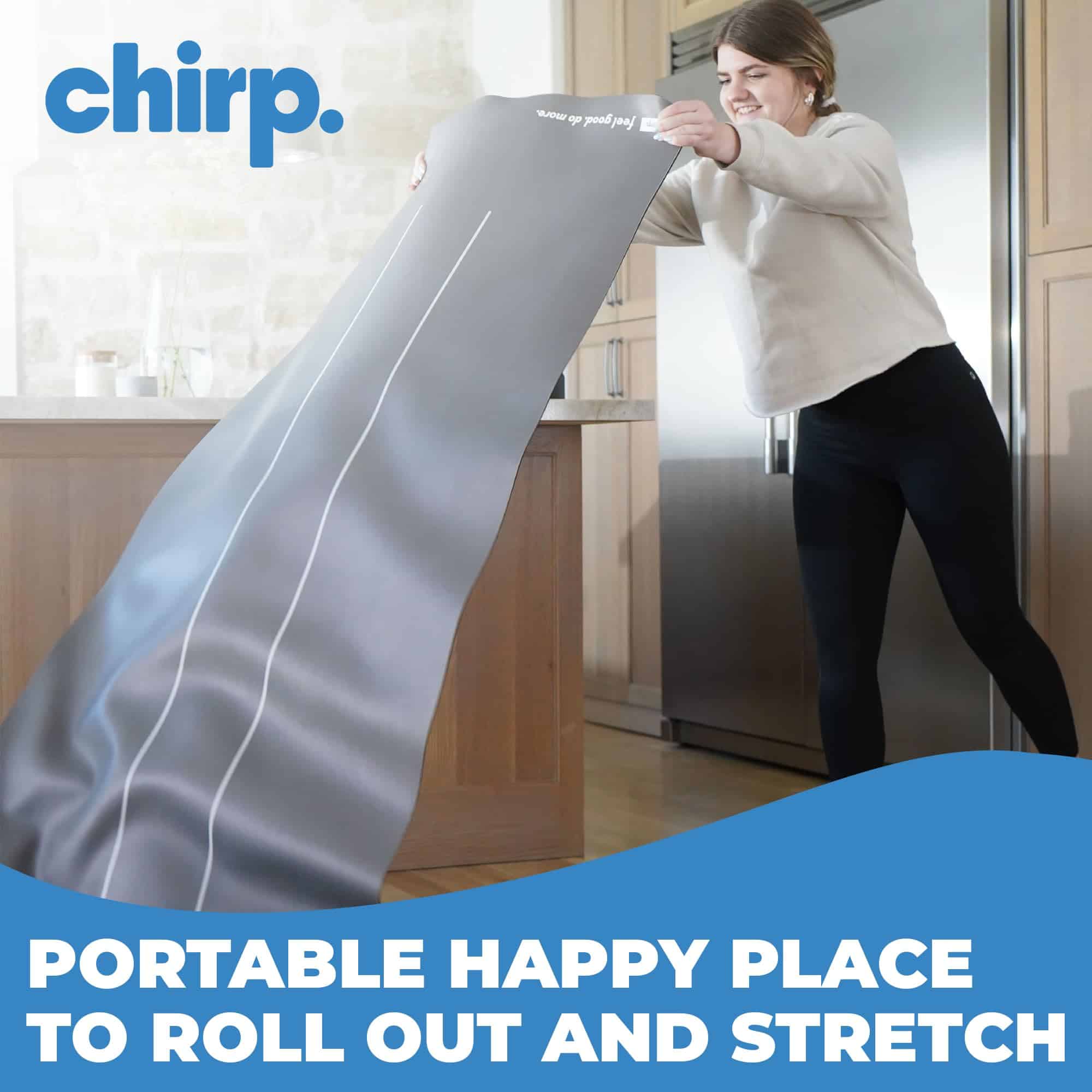 Tapete de ejercicios grueso Chirp Stretch para yoga y - Imagen 6