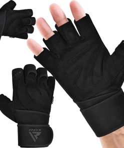 Guantes de Levantamiento de Pesas RDX con -NEGRO