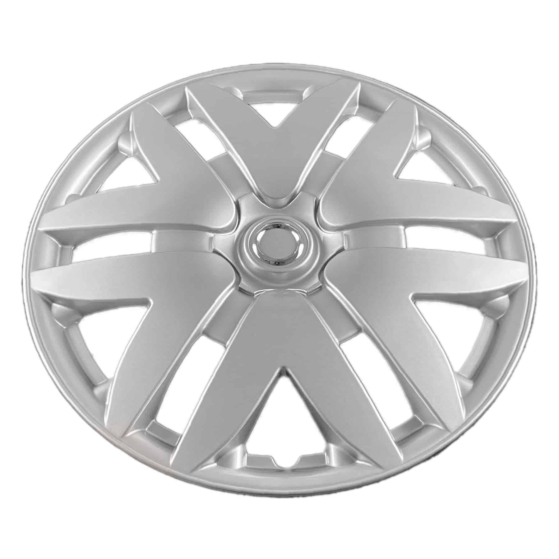 Juego de 4 tapacubos/ cubre ruedas plateados de 16 pulgadas - Imagen 4