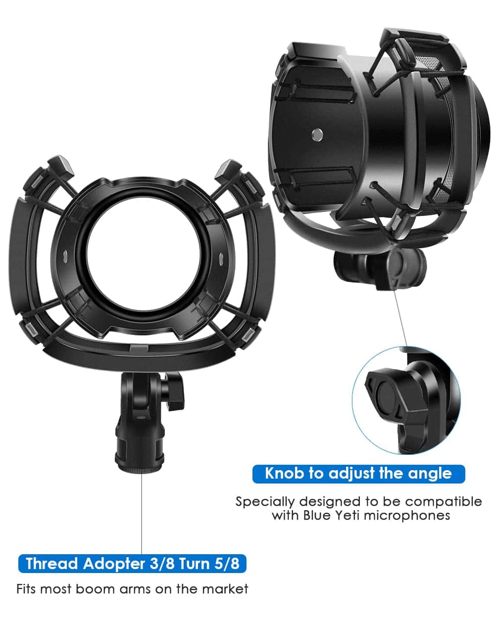 Soporte de amortiguación personalizado Borenbuir con filtro - Imagen 6