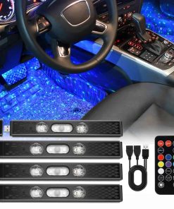 Luces LED inalámbricas para coche Interior 1797 USB RGB