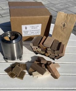 Leña y Encendedores Mini - Sostenible - Roble Cerezo Arce