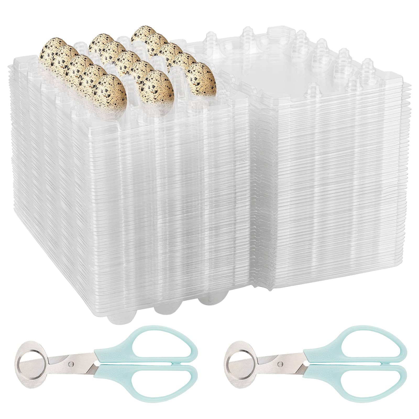 MAHIONG 100 Pack de Cartones para Huevos de Codorniz,