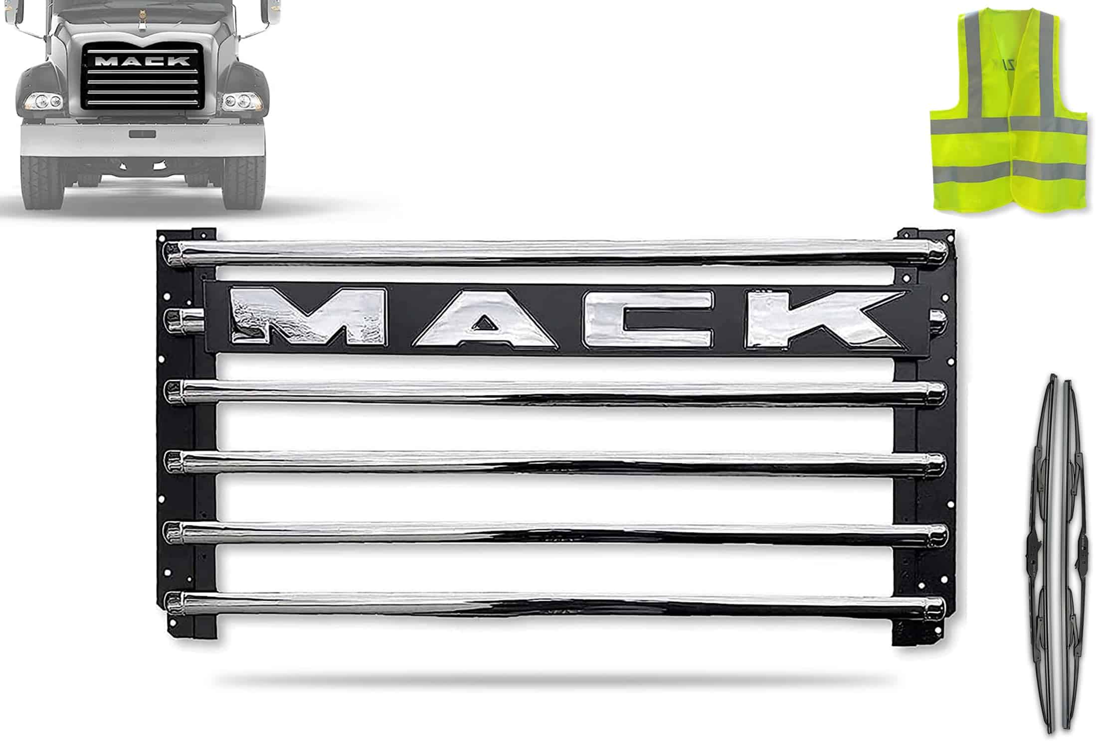 Rejilla de Reemplazo Cromada KOZAK para Mack Granite CT713