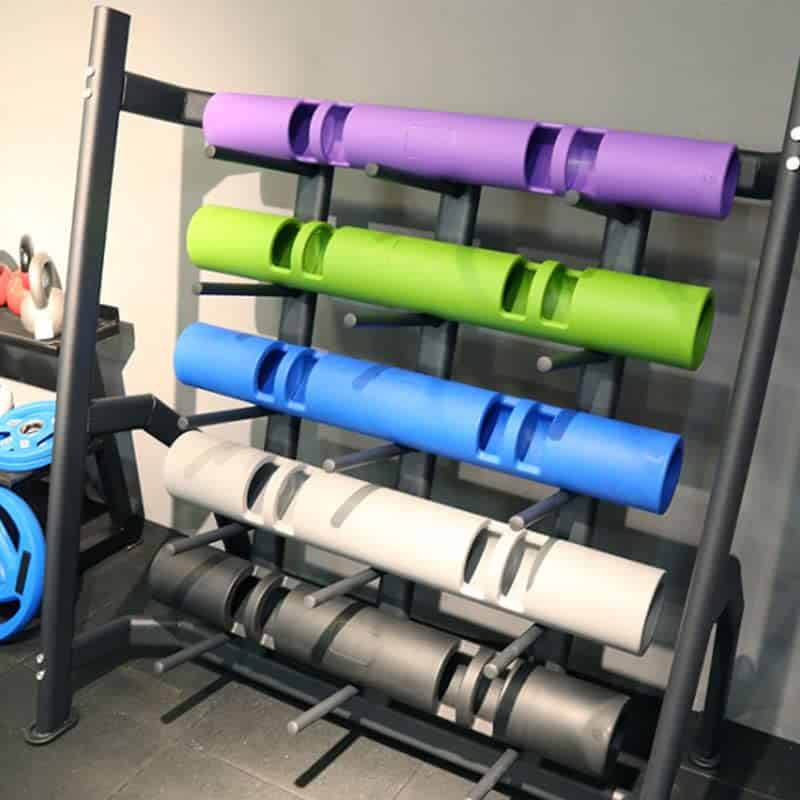 Barra de Pesas de Goma Duradera para Entrenamiento Portátil - Imagen 8