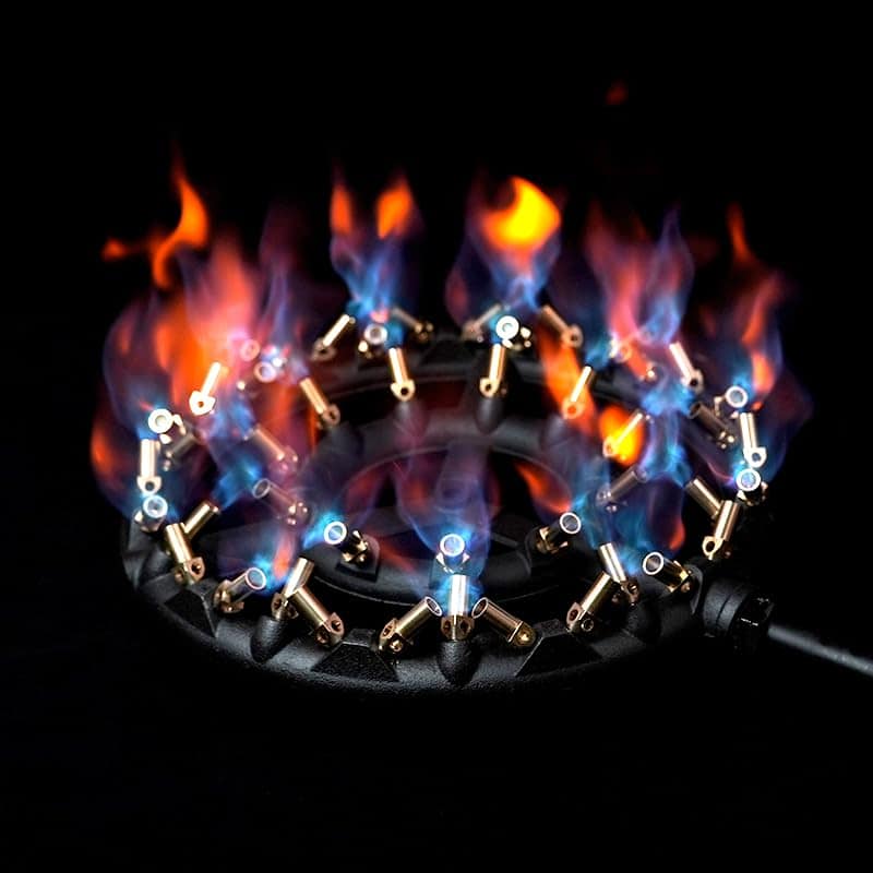 Quemador de Gas Propano COOKAMP con 44 Boquillas de Latón - Imagen 3