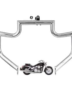 Gamyipp 1.5" Fat Crash Bar Engine Guard Highway Bar para