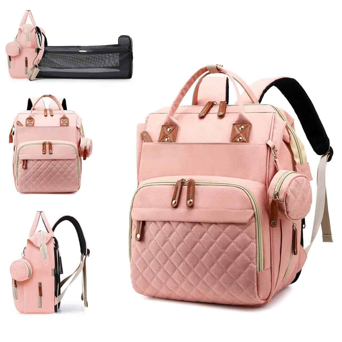 Cambiador de pañales con mochila impermeable 3 en 1,