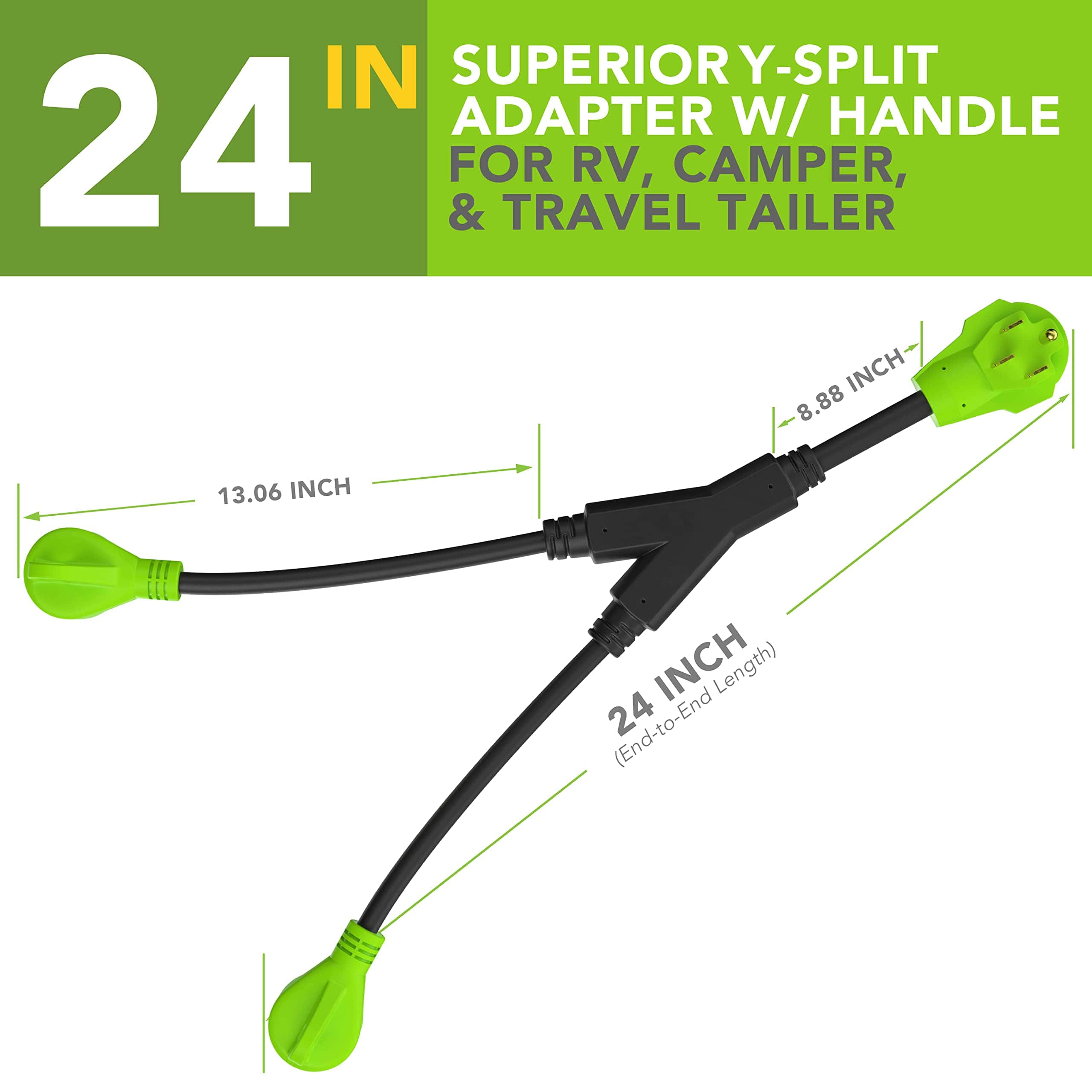 Adaptador de RV Leisure Cords de 24'' con Enchufe Macho de - Imagen 3