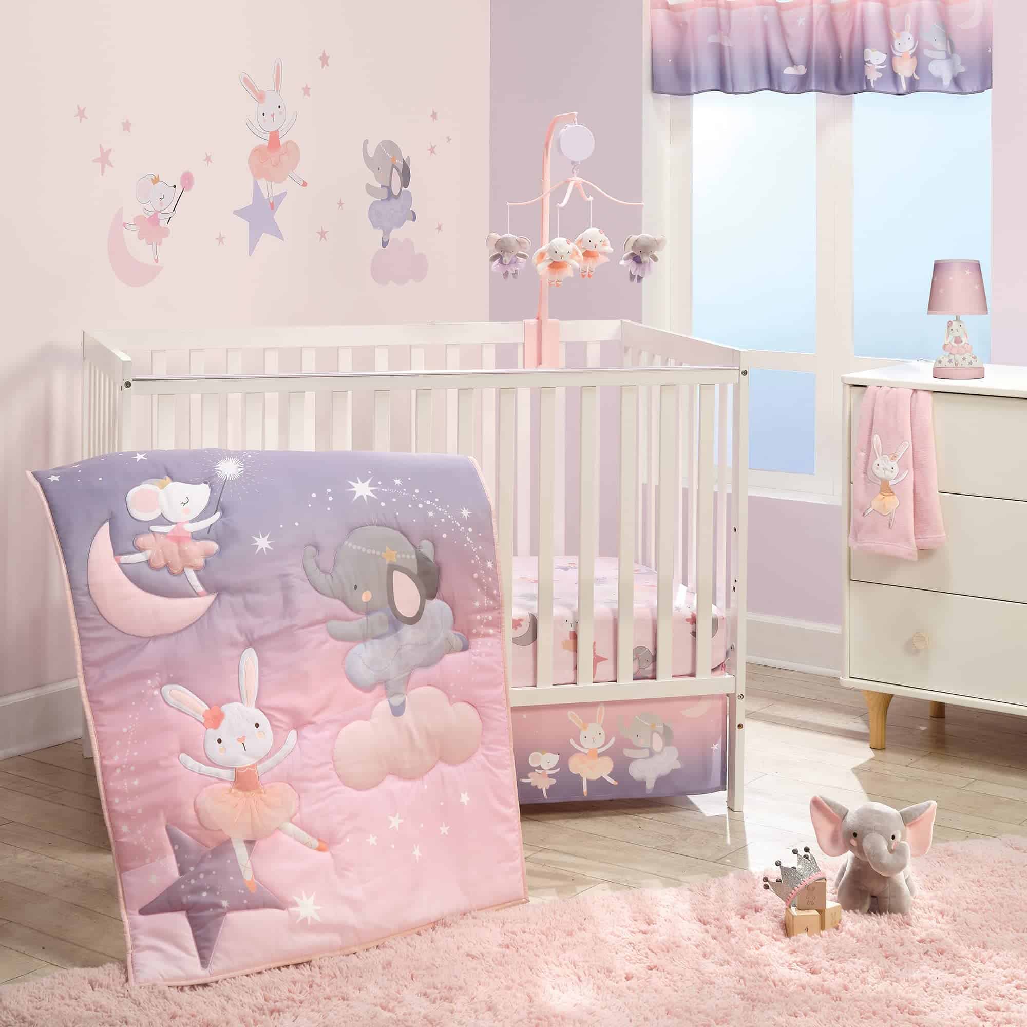 Set de ropa de cama para cuna de bebé Bailarina Minúscula
