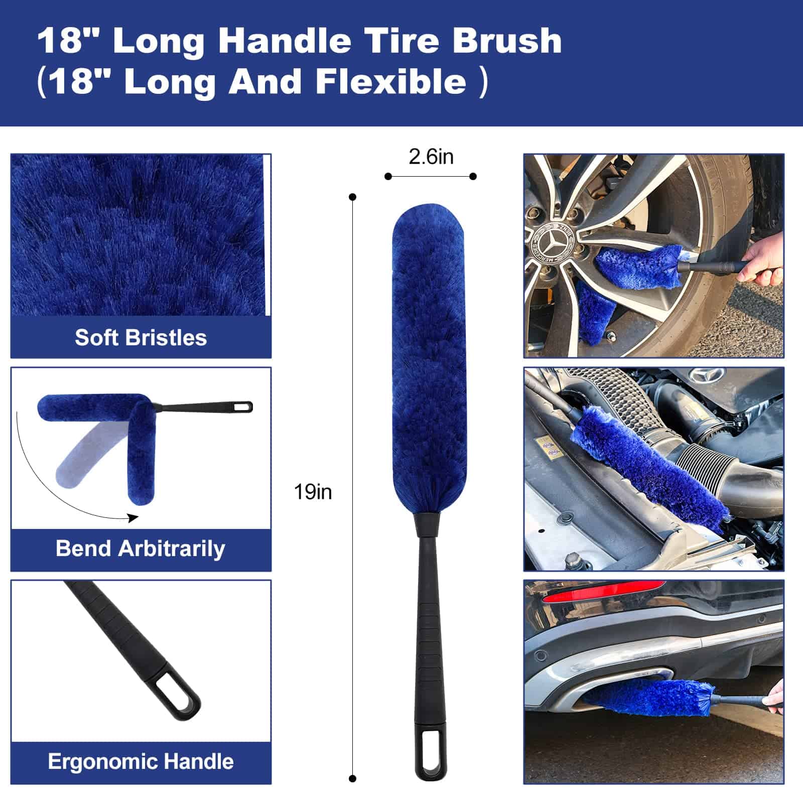 Set de Cepillos para Detallar, Kit de Detallado de 30 - Imagen 6