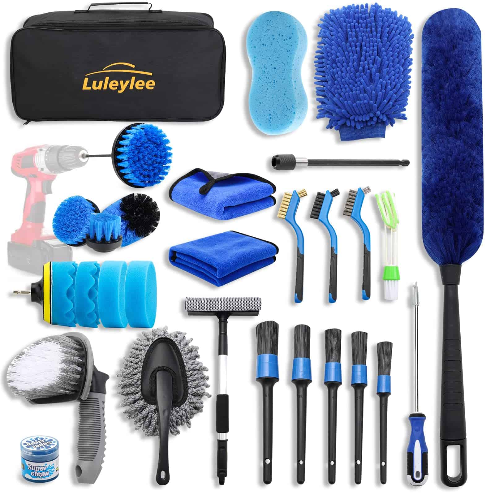 Set de Cepillos para Detallar, Kit de Detallado de 30