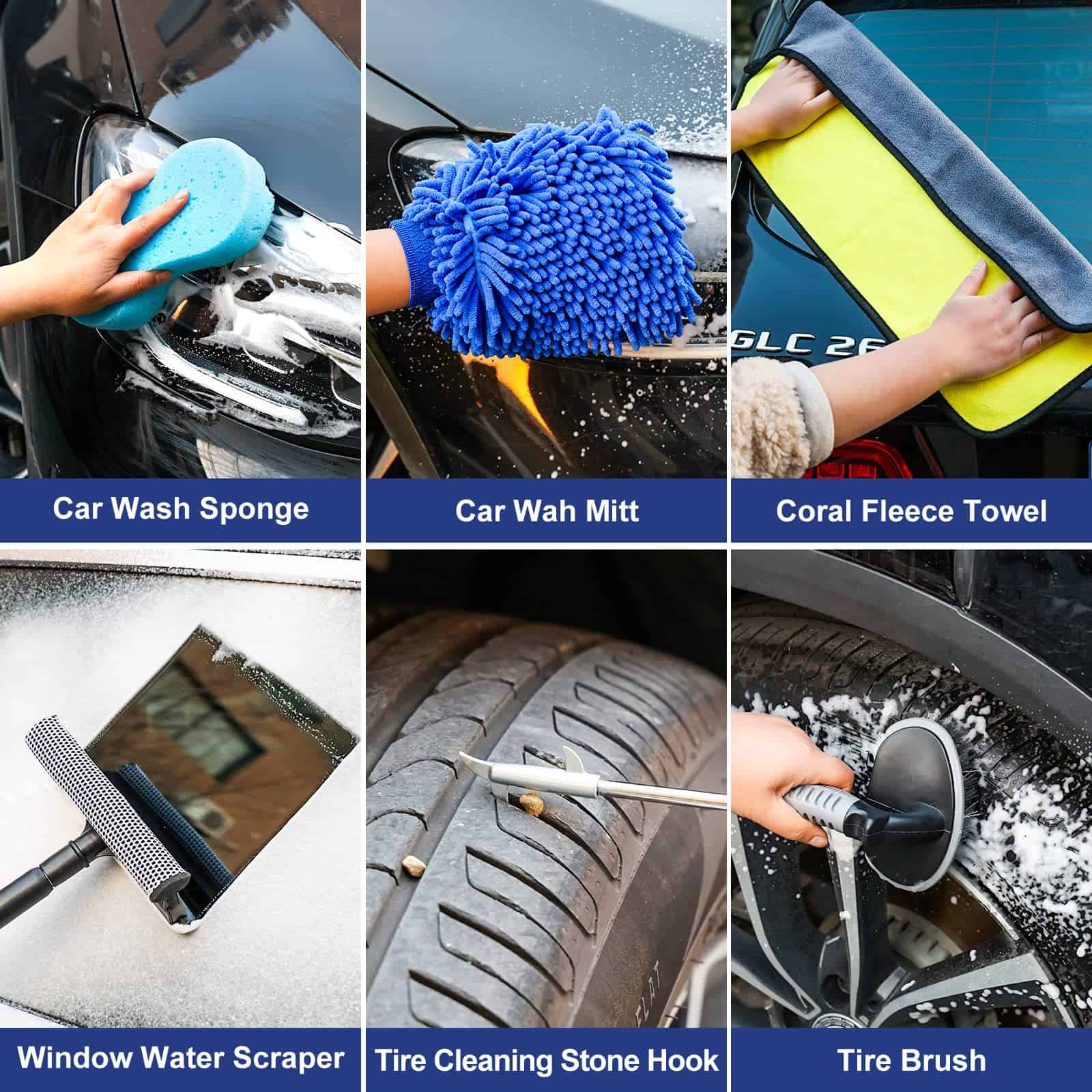 Set de Cepillos para Detallar, Kit de Detallado de 30 - Imagen 8