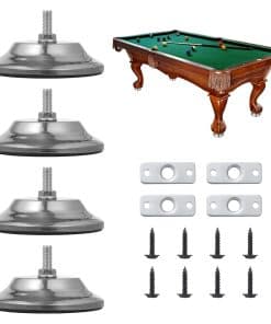 4pcs Niveladores de Patas de Mesa de Billar, Elevadores de