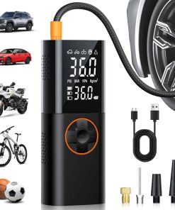 Inflador de neumáticos ZGZUXO Compresor de aire portátil -