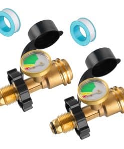 Adaptador de Tanque de Propano de 1 lb a 20 lb con Medidor,