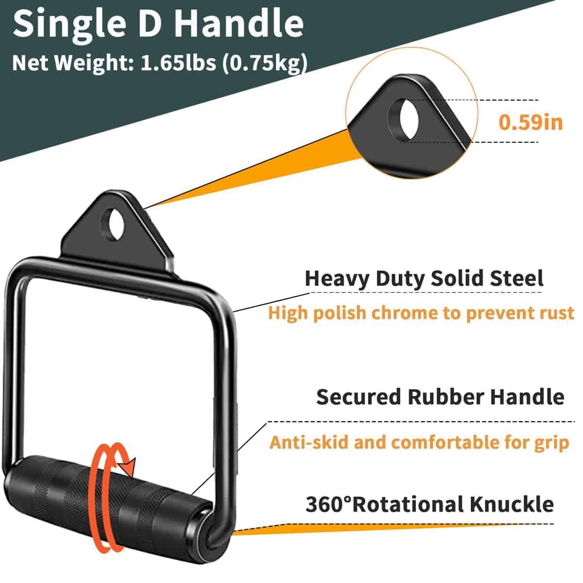 Accesorio de Extensión de Tríceps, Accesorios de Máquina de - Imagen 3