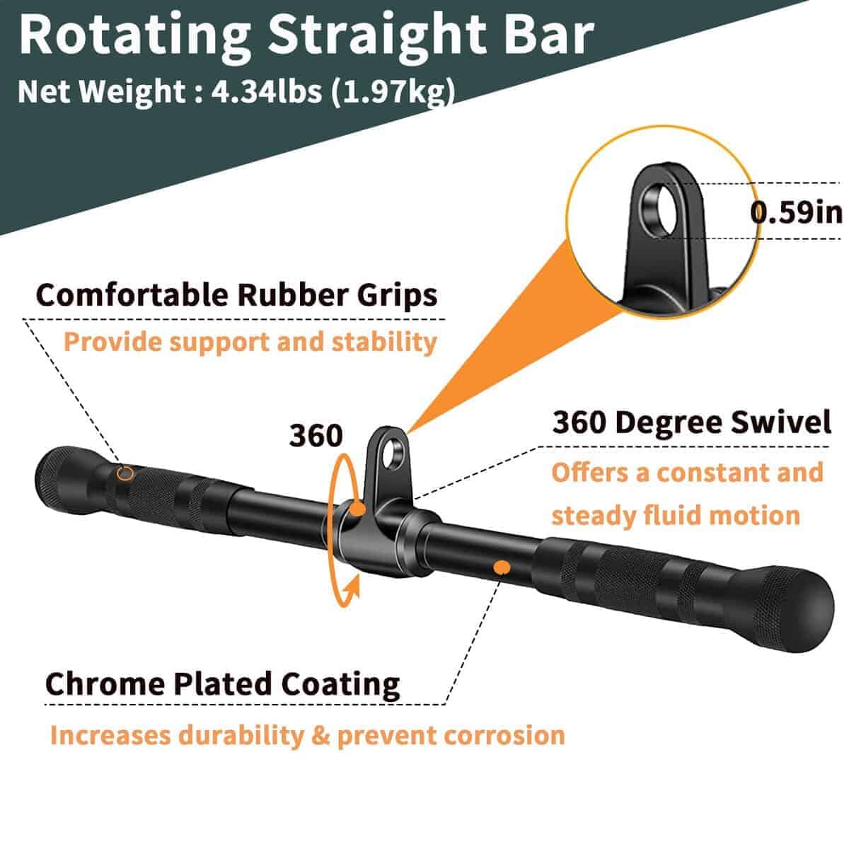 Accesorio de Extensión de Tríceps, Accesorios de Máquina de - Imagen 5
