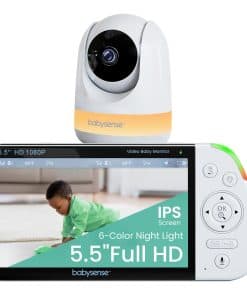 Monitor de bebé Babysense 5.5" 1080p Full HD con pantalla