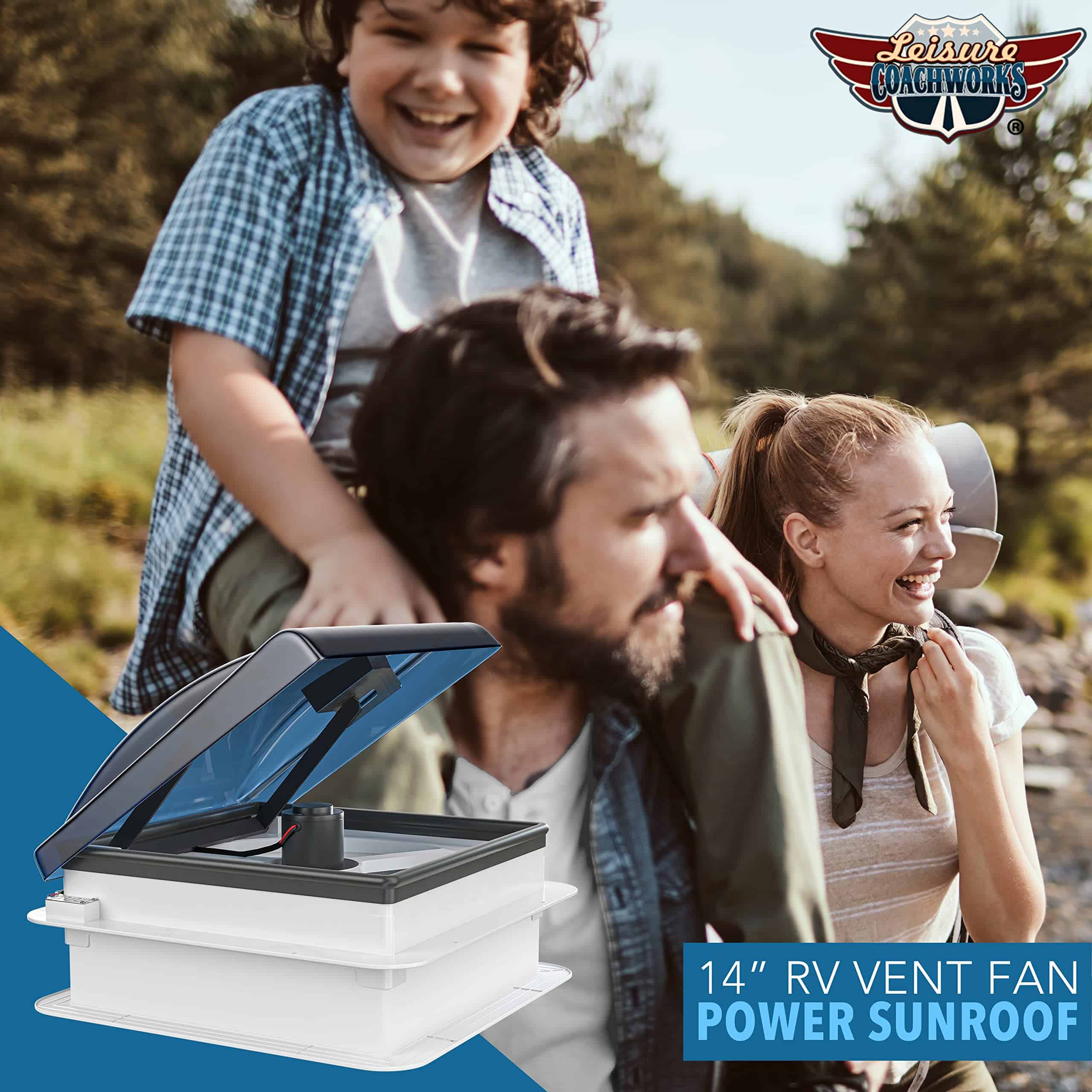 Ventilador de Techo para RV Leisure Coachworks de 14" x 14" - Imagen 10