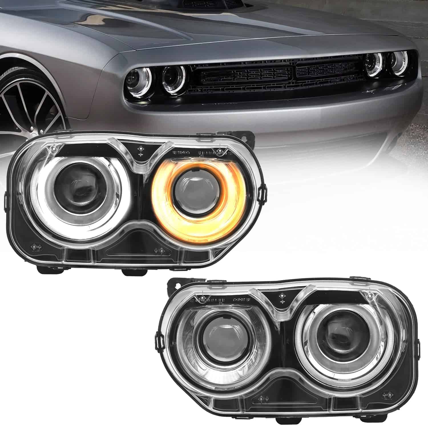 Conjunto de Faros LEAVAN para Dodge Challenger 2015 2016