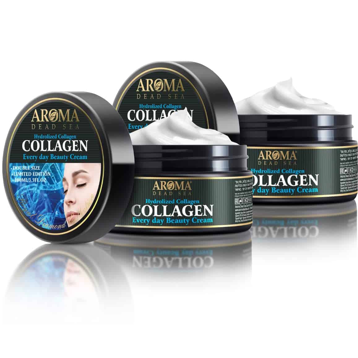 Crema Facial de Colágeno Hidrolizado AROMA DEAD SEA.