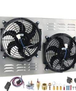 HKAUTOPART Conjunto de radiador de aluminio de rendimiento