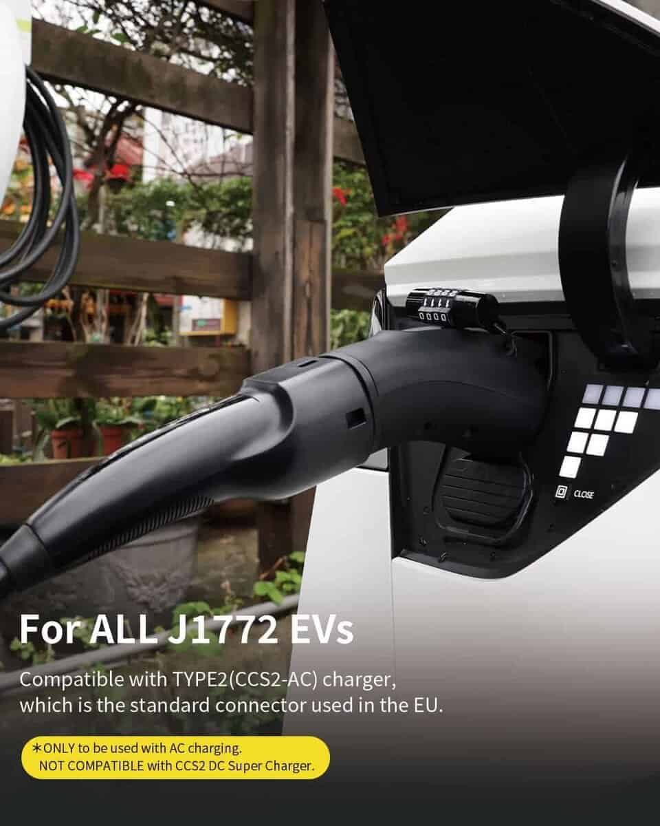 Adaptador de JOWUA NACS a J1772 48 Amperios / 250V CA Apto - Imagen 3