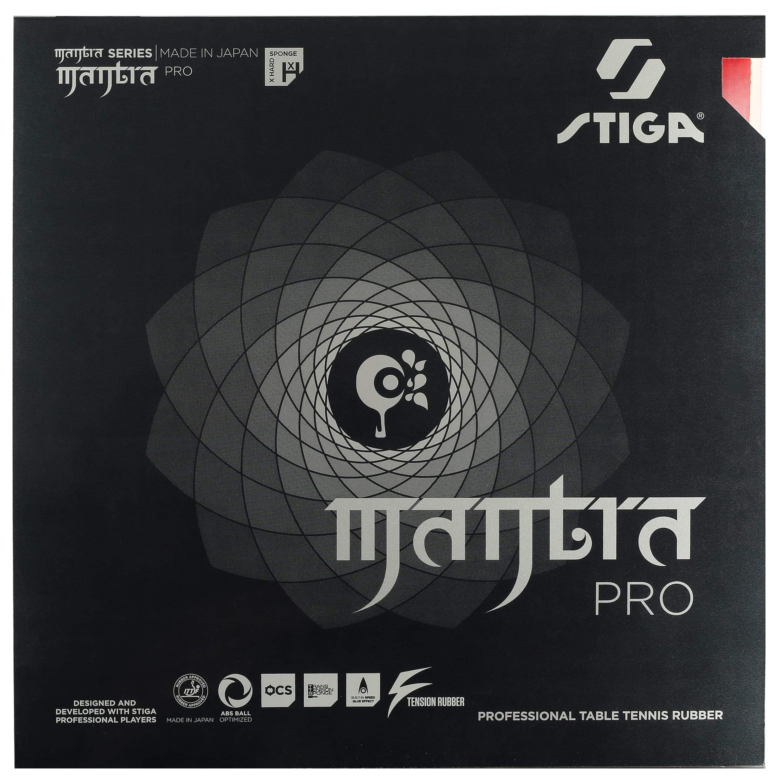 Goma de Tenis de Mesa Stiga Mantra Pro | Hoja -Black
