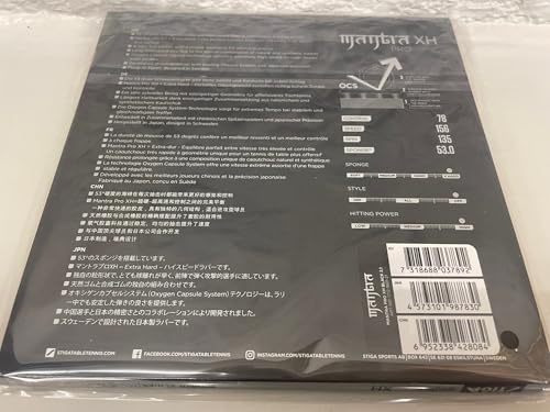 Goma de Tenis de Mesa Stiga Mantra Pro | Hoja -Black - Imagen 5