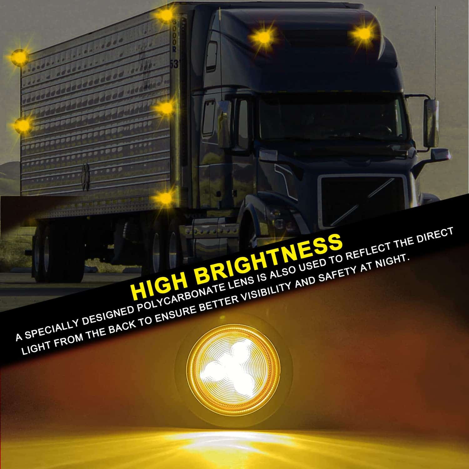 10PCS 2" Luces de Marcador LED Redondas para Remolque, 4 - Imagen 9