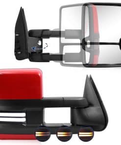 Espejo de remolque Sanooer compatible con -Rojo