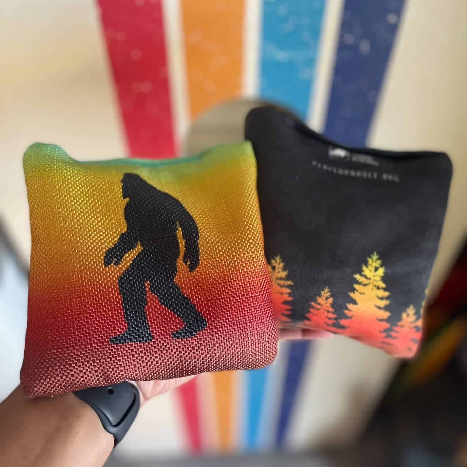 Bolsas de Cornhole Profesionales ACA Synergy -Amarillo Retro - Imagen 4