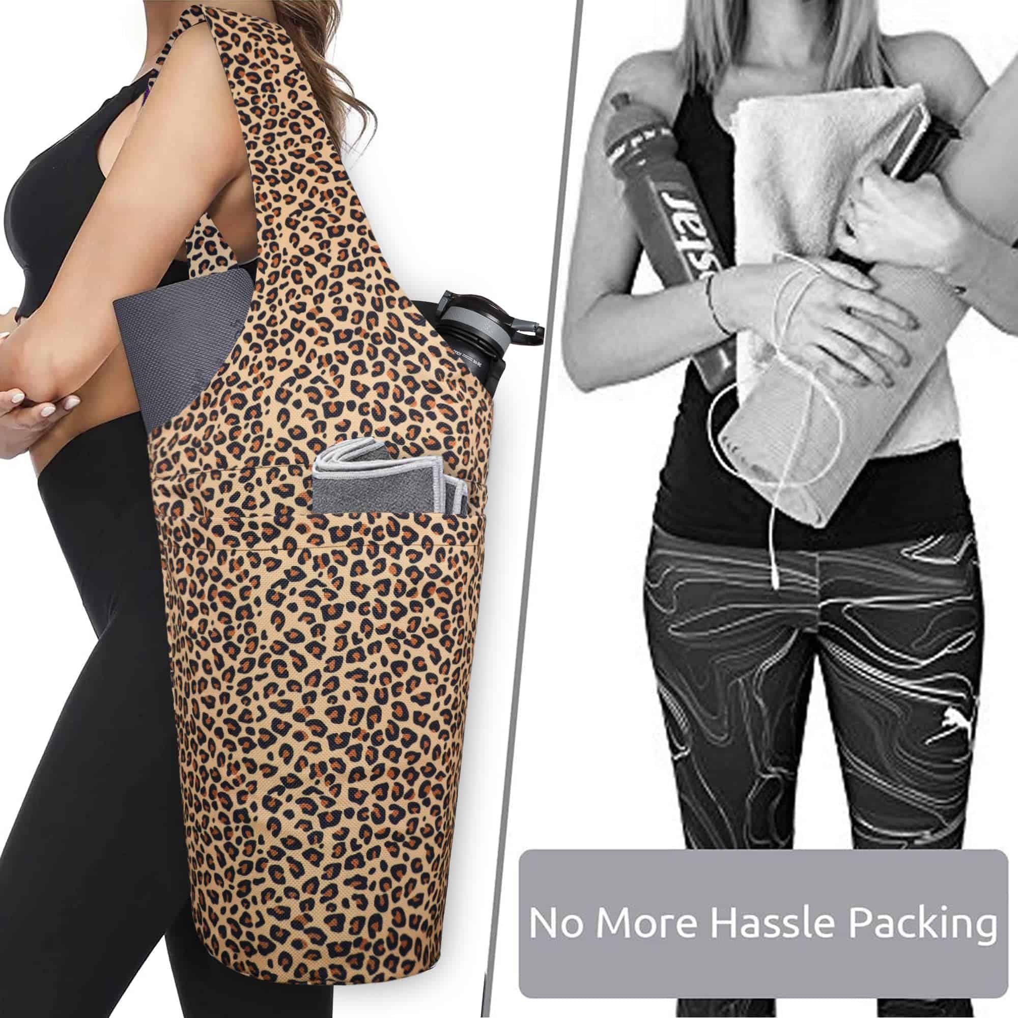 Carrier de tapete de yoga con estampado de leopardo - Bolso - Imagen 6
