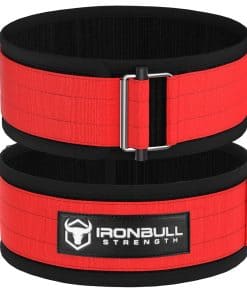 Cinturón de Levantamiento de Iron Bull -Rojo